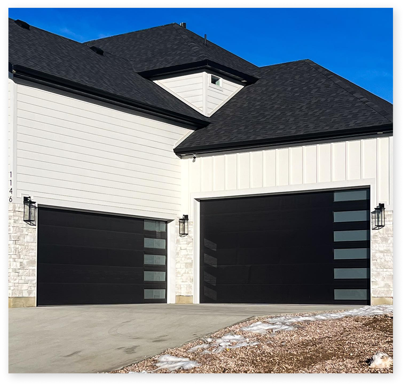 Modern Flush Garage