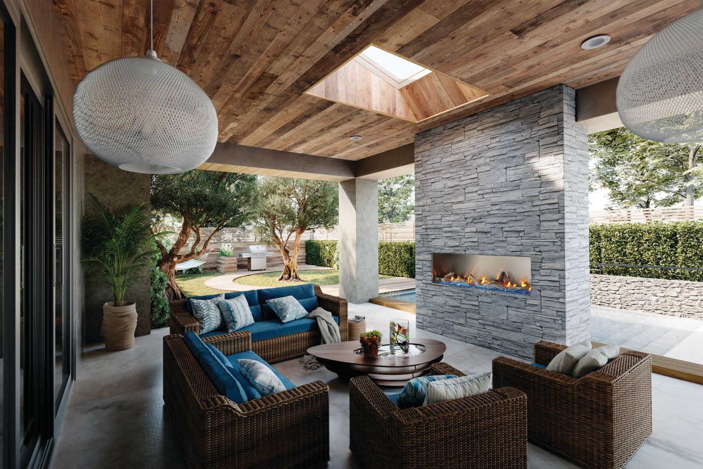 napoleon galaxy outdoor fireplace